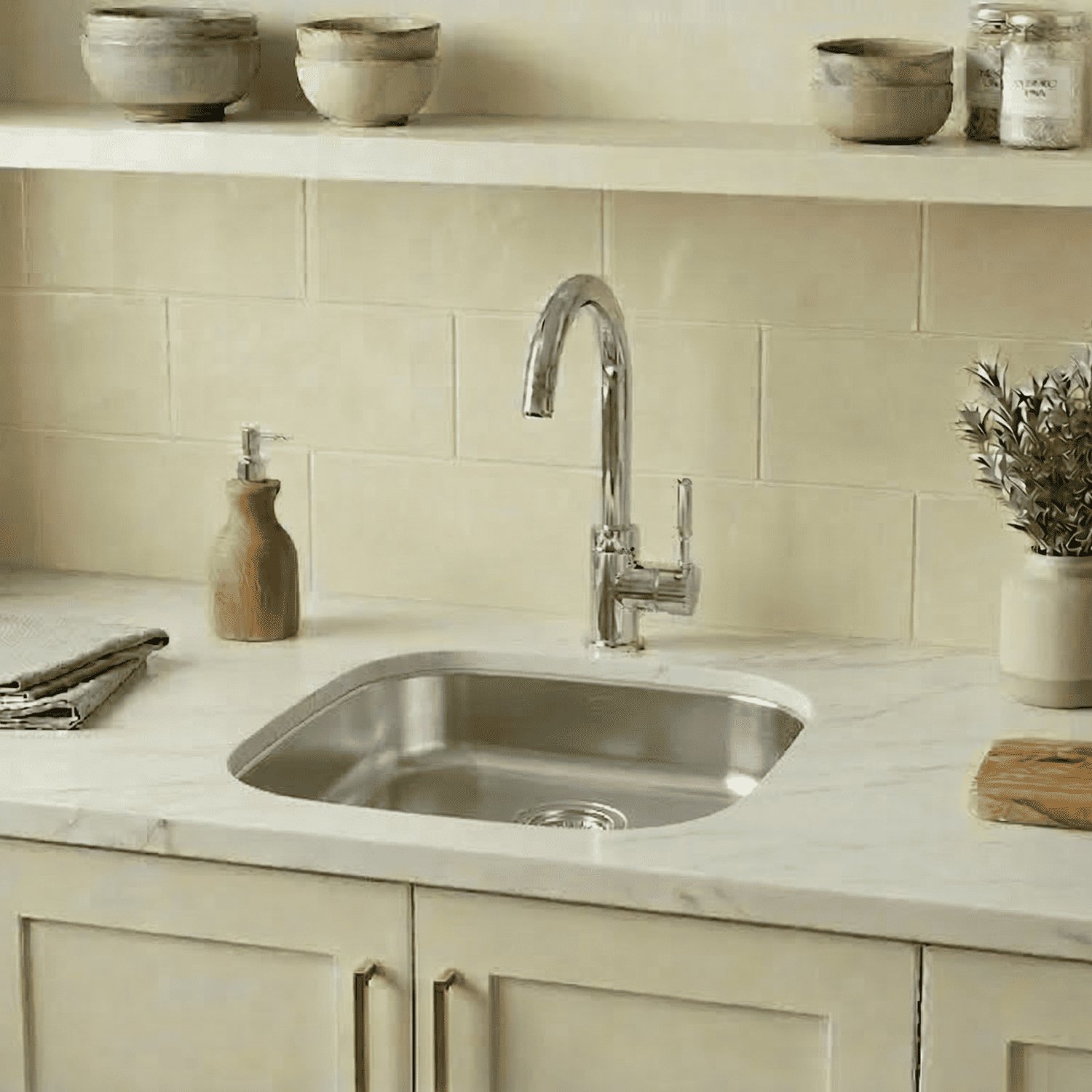 Tarja Alessia Modelo A-16189 en Ambiente (Alessia A-16189 Kitchen Setup)