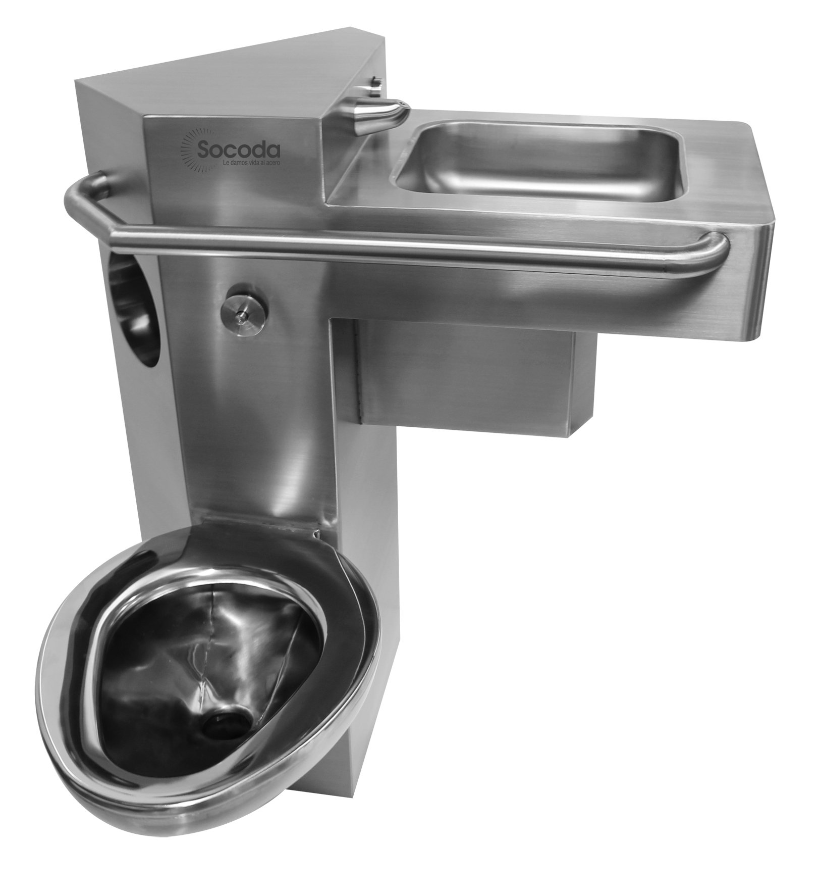 Combinado Sanitario Inodoro-Lavamanos Antivandálico (Combination Toilet & Sink Security Unit)